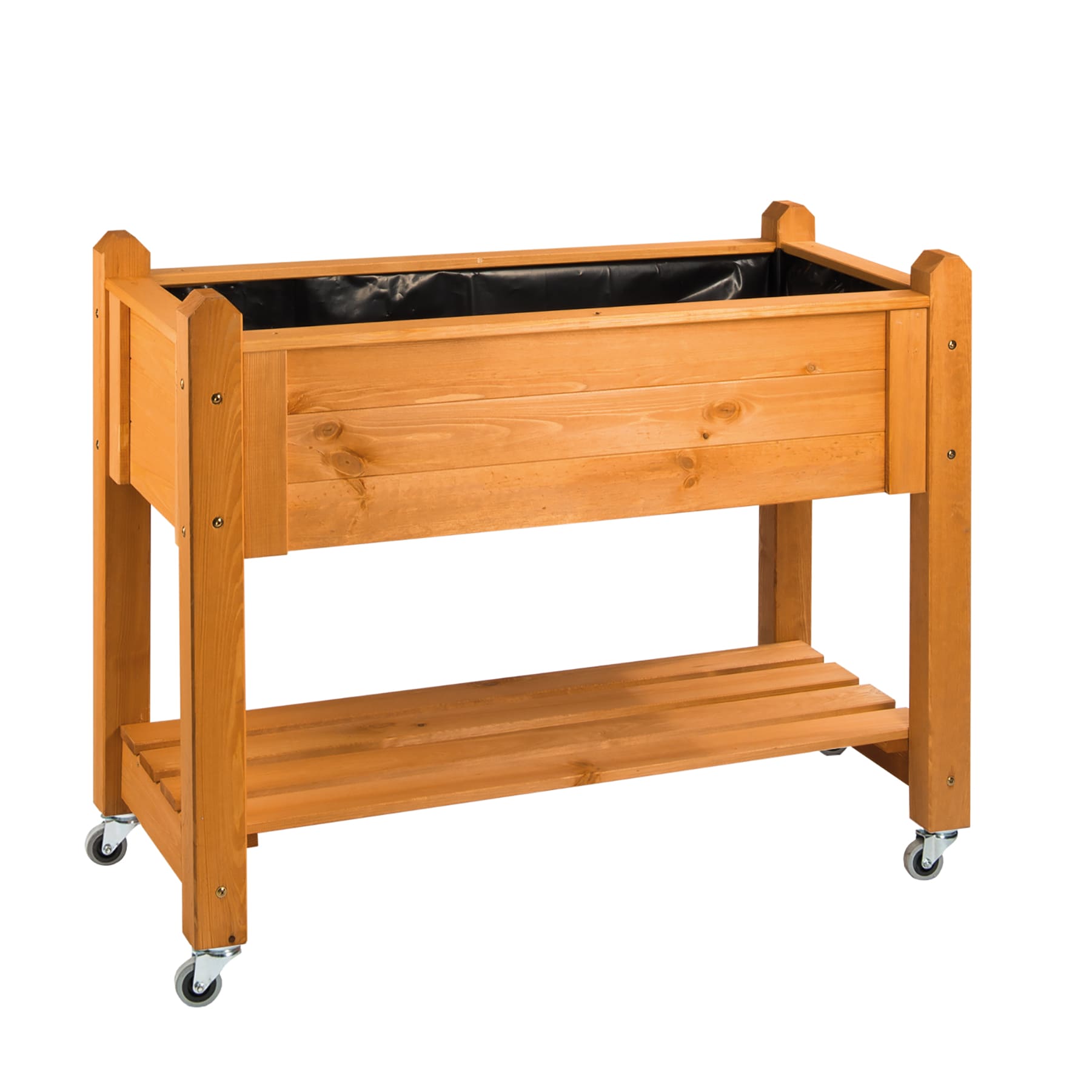 Kräuter-Hochbeet Premium Honig auf Lenkrollen