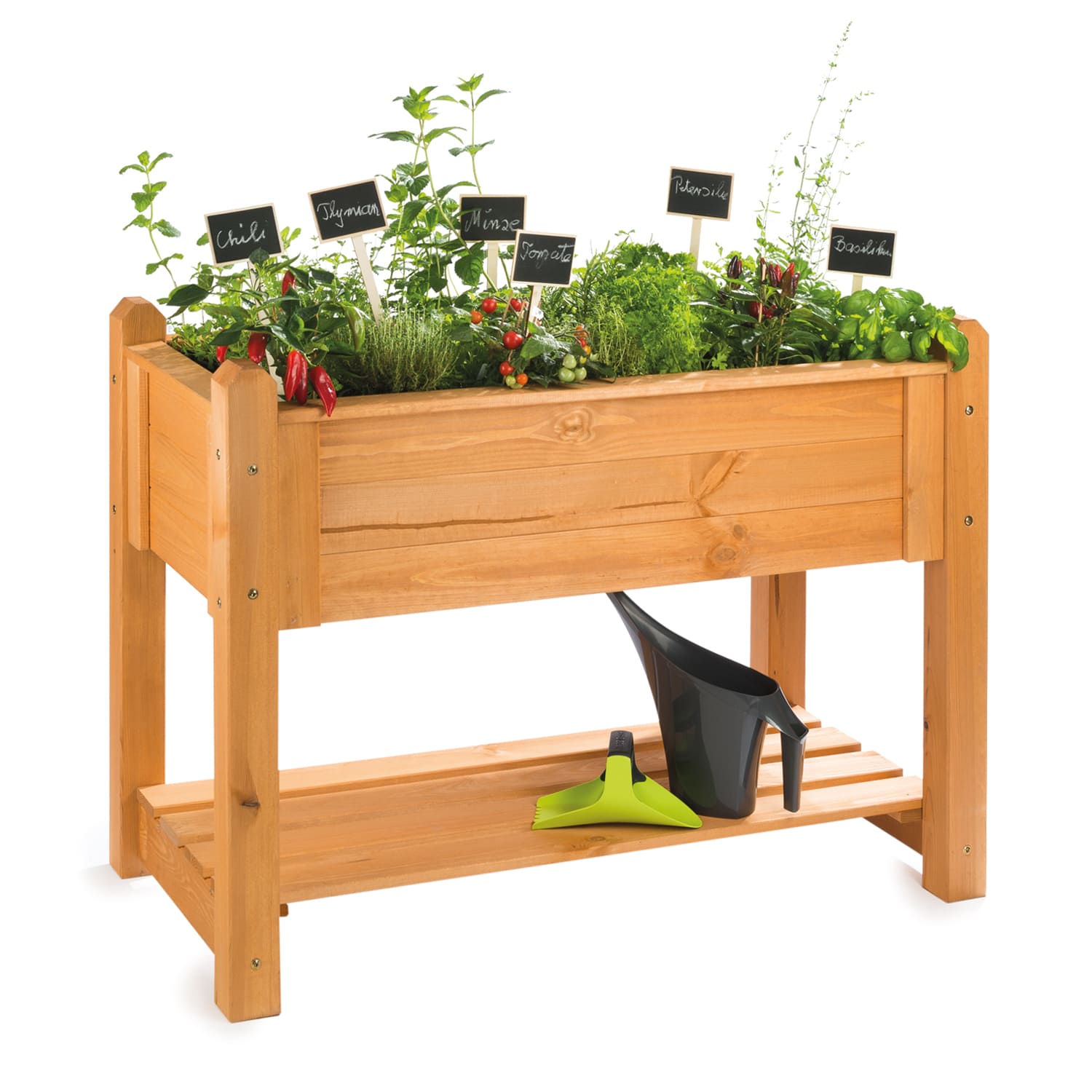 Kräuter-Hochbeet Premium Honig bepflanzt