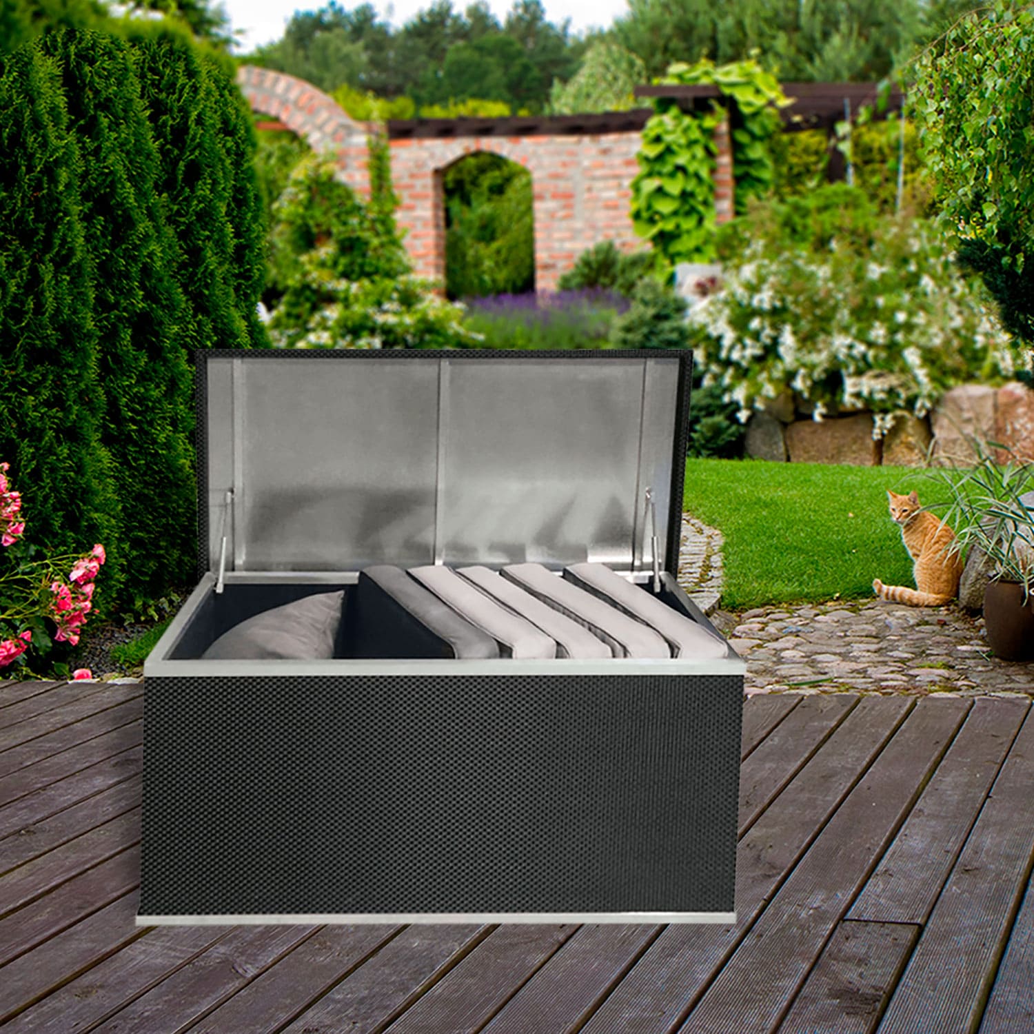 Rattan Aufbewahrungsbox 120 x 67 x 64 cm