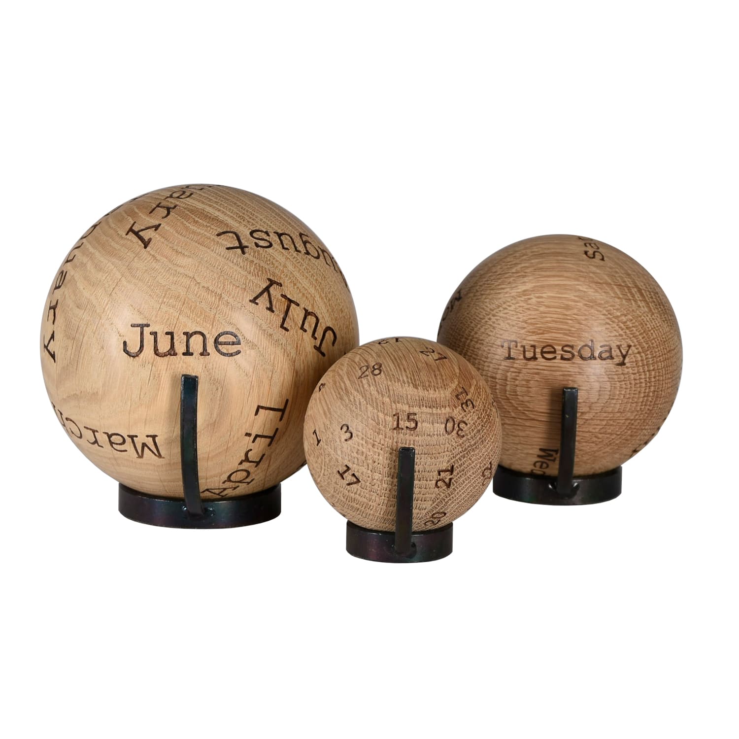 Kugel-Kalender Eiche