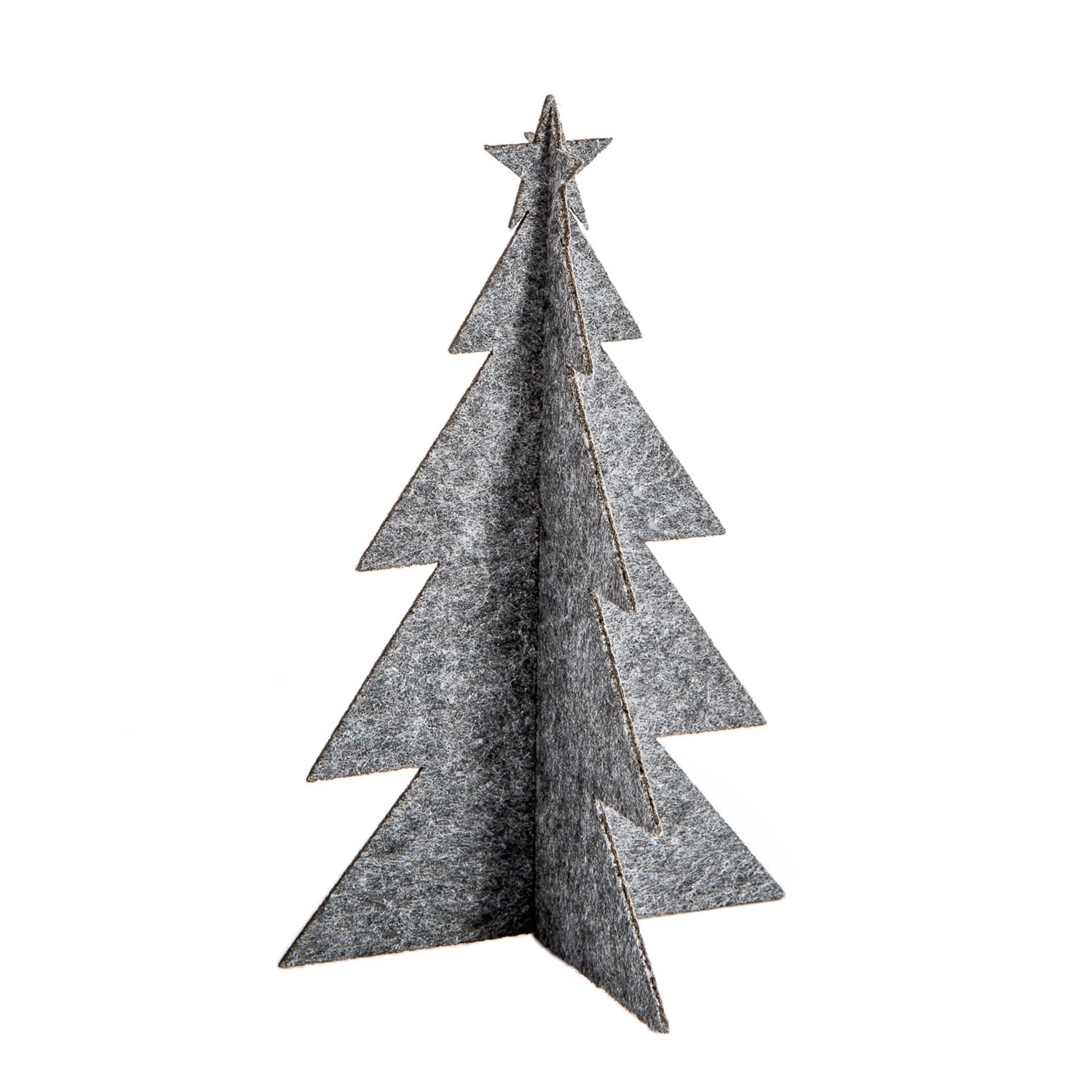 Deko Filz Tannenbaum Tannenbaum aus grauem Filz, 15 cm hoch