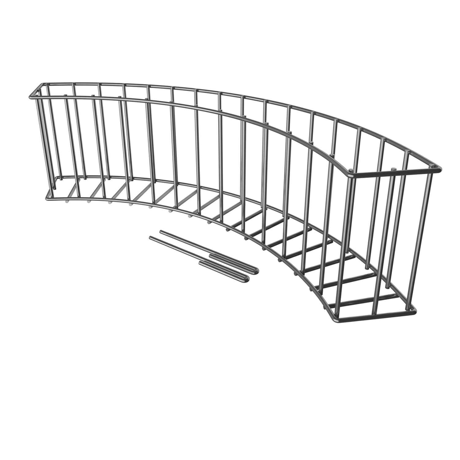 Gabionen-Beetabgrenzung gebogen Gabionen-Beetabgrenzung gebogen