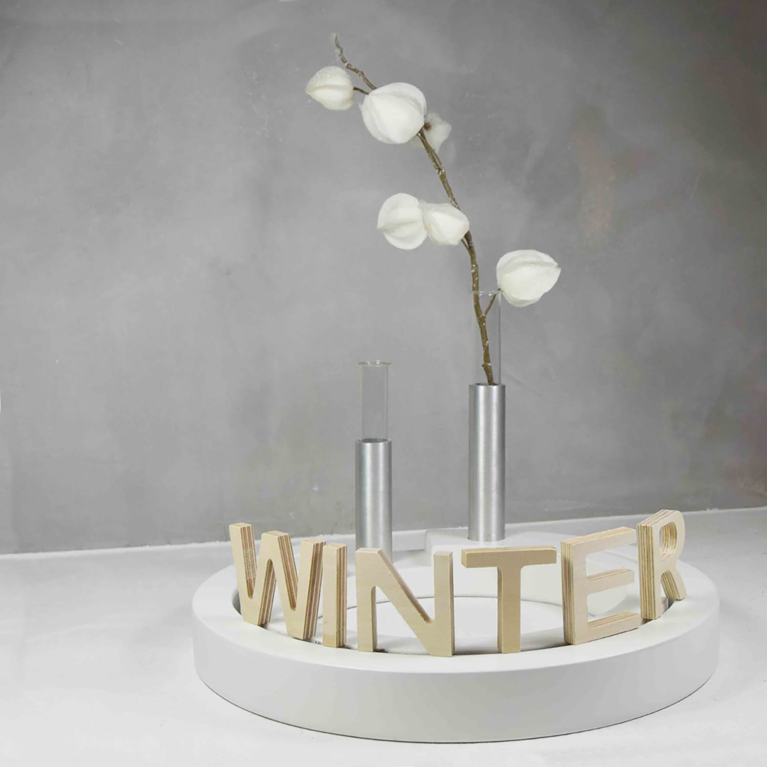 EMI Buchstabenaufstecker WINTER, natur
