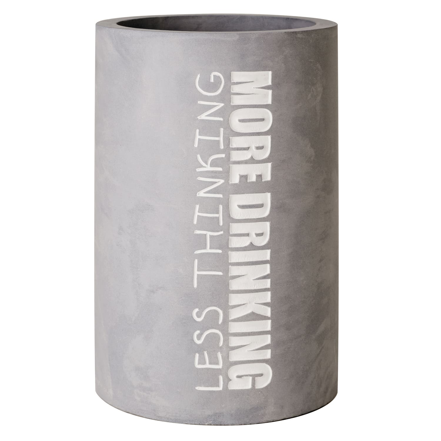 Weinkühler aus Beton - more drinking less thinking